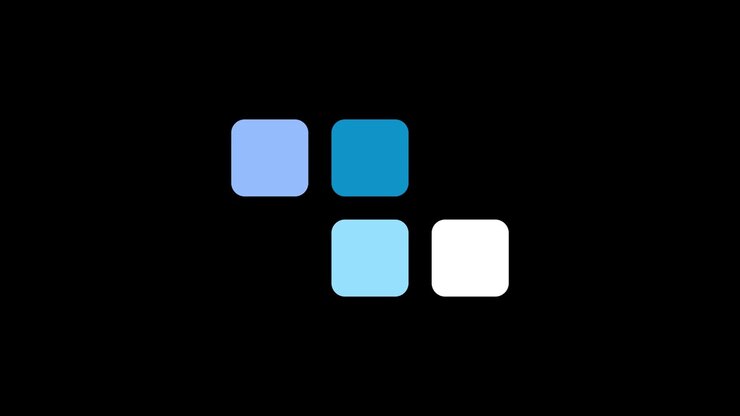 2D animation of Loading on the black background. The figure is square. 4K 60FPS Loop graphics.