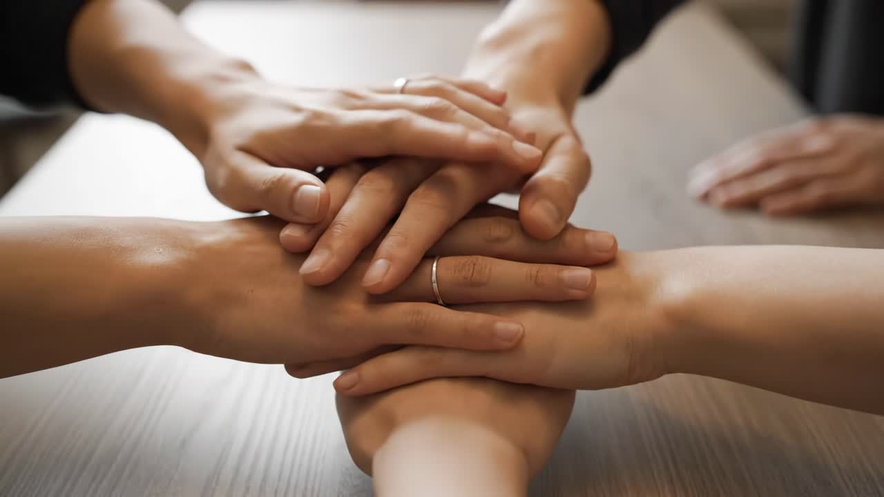 Hands in Unity: A Symbol of Teamwork and Collaboration