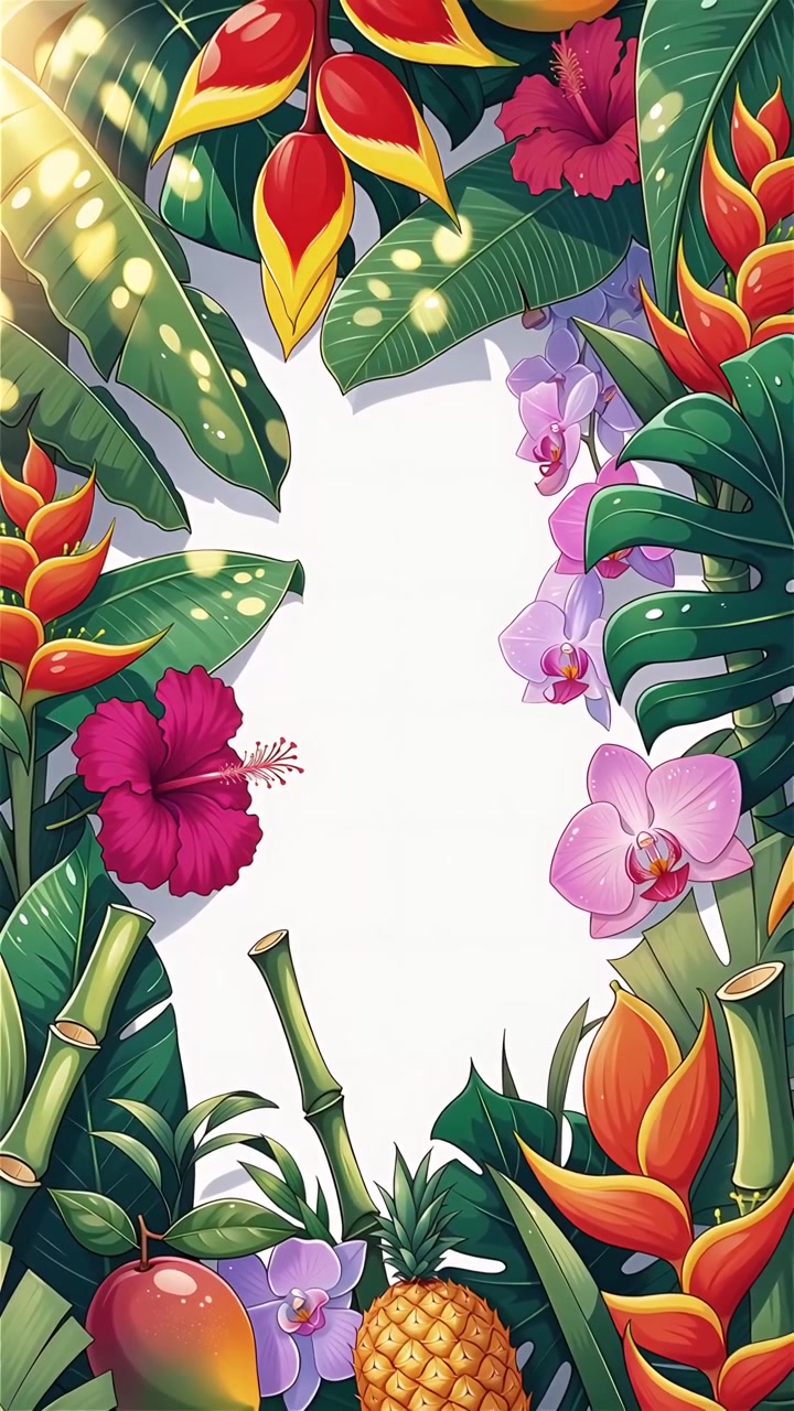 Animazione di Sfondo Estivo Tropicale 4K