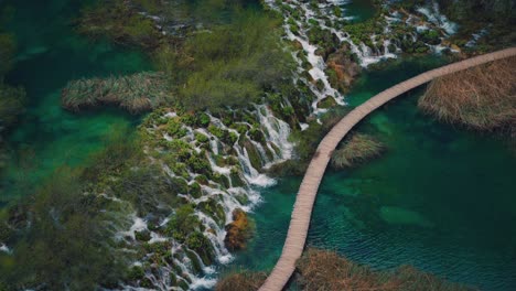 cinemagraph of beautiful waterfalls in the famous plitvice national park in croatia