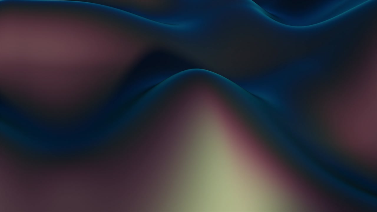 3d render de material oscuro líquido. animación de fondo abstracta. ondas y ondas líneas ultravioletas. bucle sin costuras de 4k.