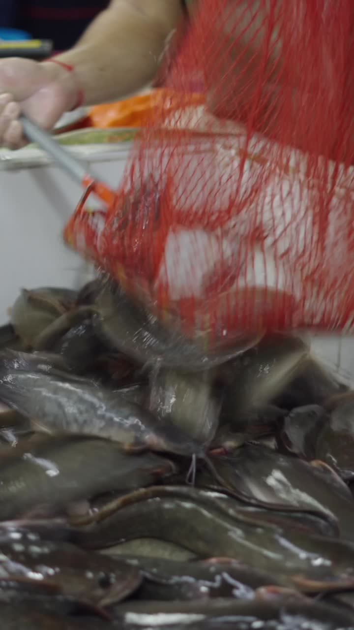 신선한 생선 시장