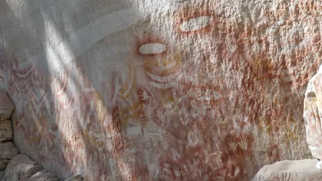 aboriginal cave painting rock art about dreamtime stories from indigenous australia first nation people