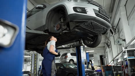 mechanic in the workshop