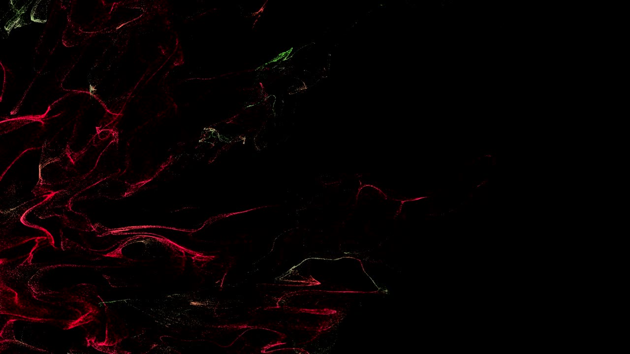 4k 유기 연기 및 파우더 입자