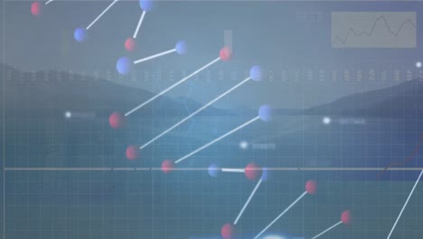 animación de la cadena de adn sobre el procesamiento de datos