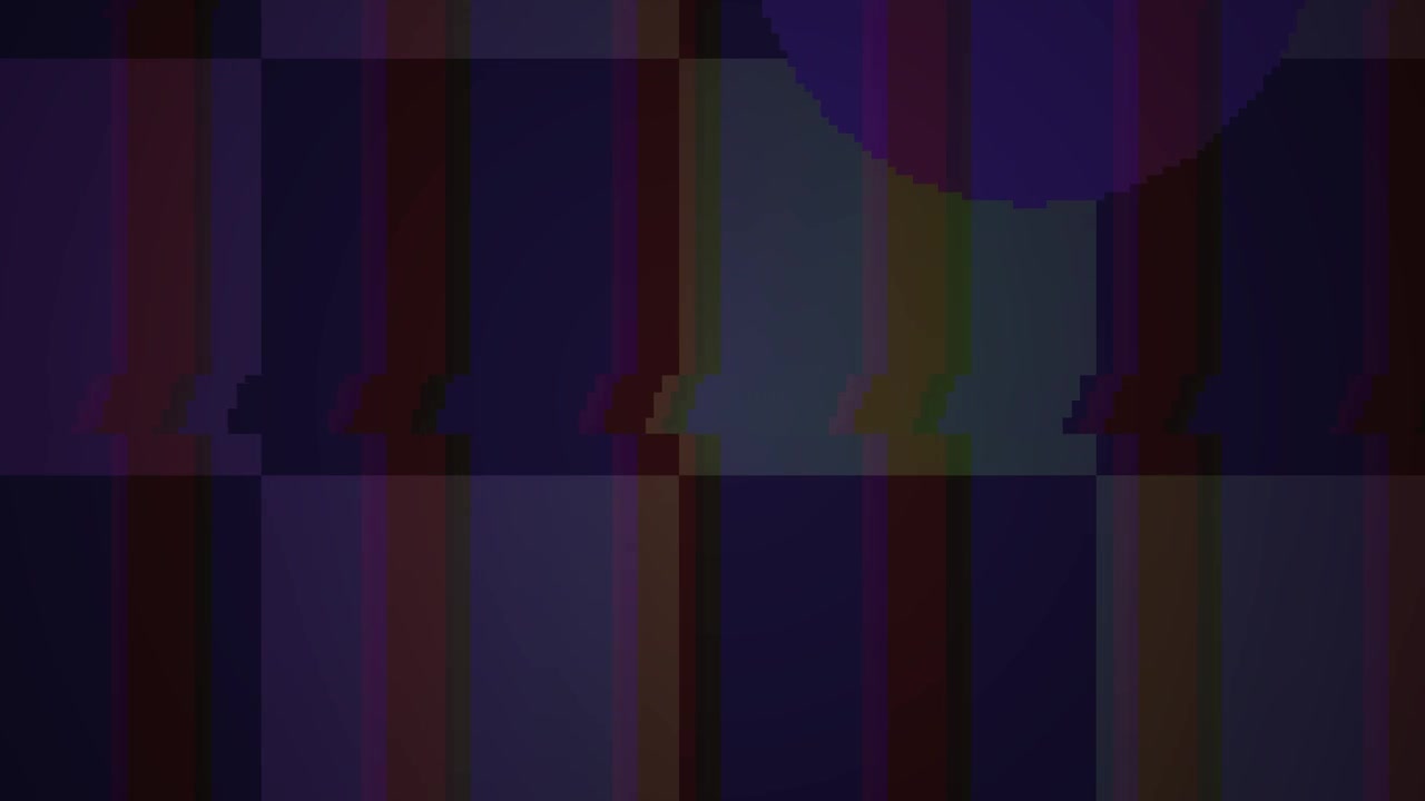 Digital Glitch Effect with Static Noise and Color Distortion