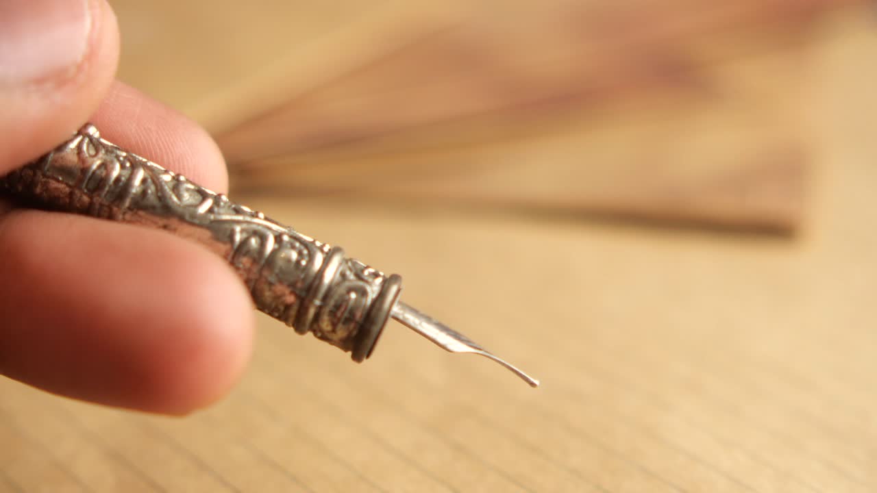 Antique Silver Fountain Pen