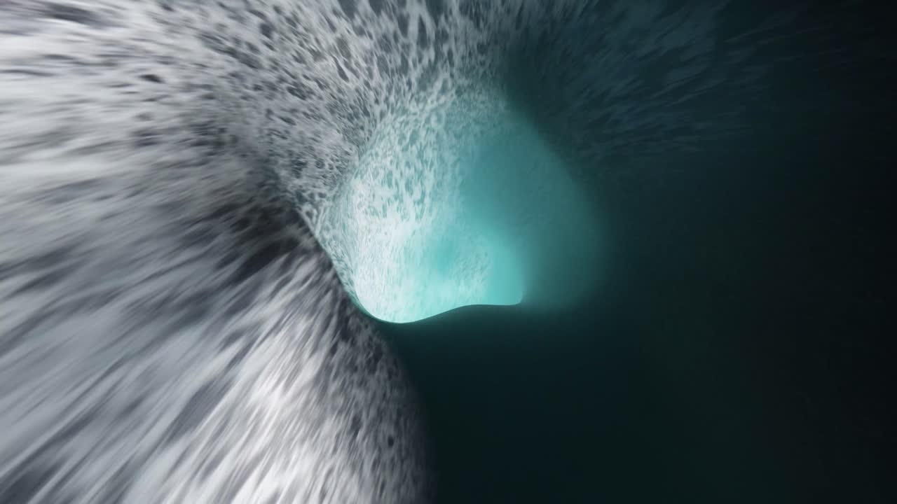 la caverna de hielo en bucle sin costuras - animación