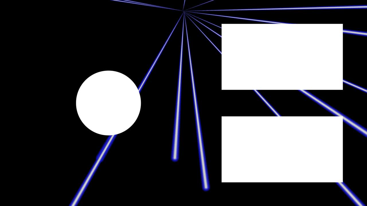 Laser stage set beam end card ending screen motion graphics