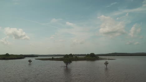 static timelapse shot of a beautiful lake with