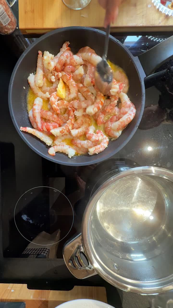 cocinar los camarones