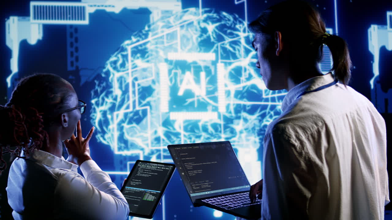 Colleagues update AI systems