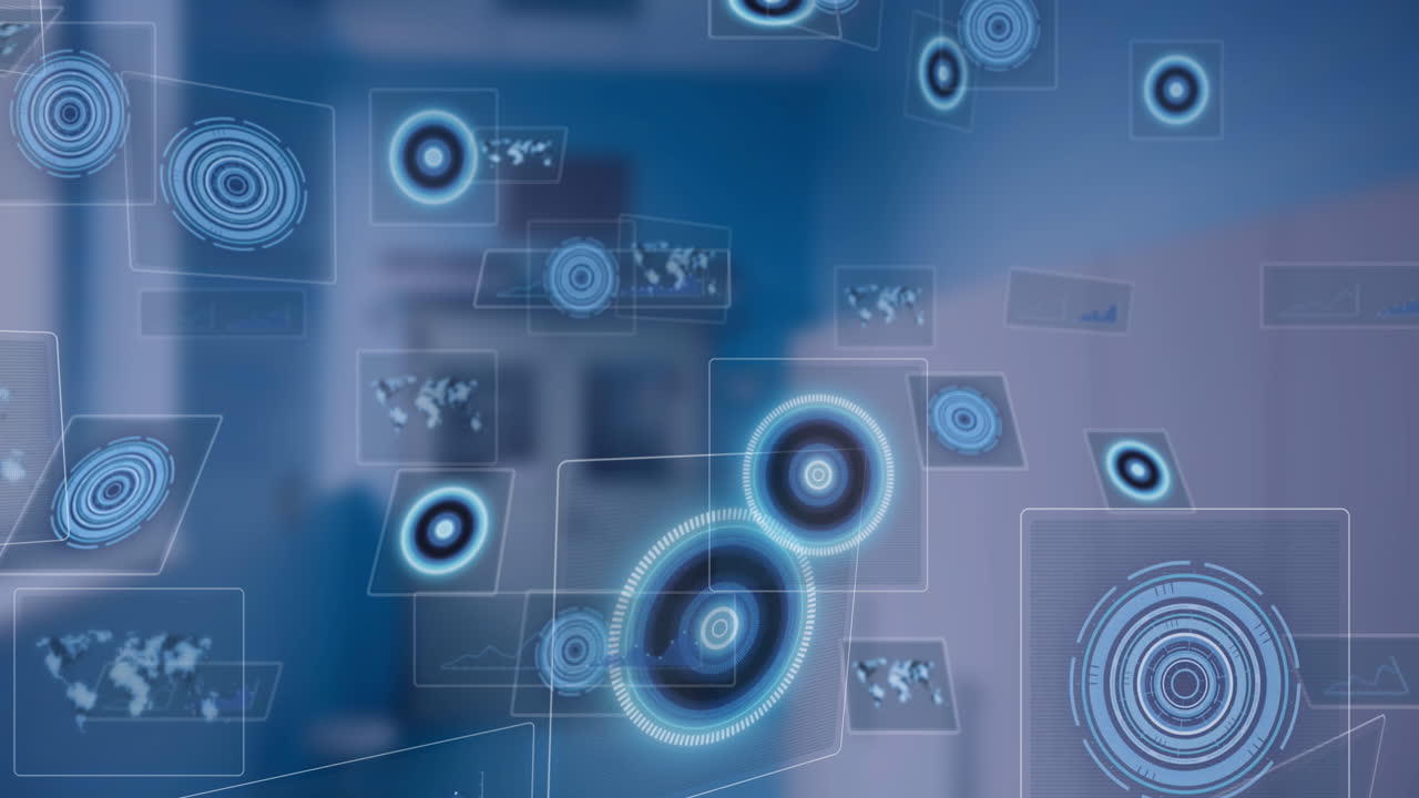 Animation of scientific data processing over screens