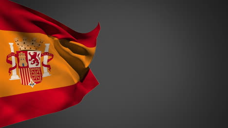 flag of spain waving in the wind