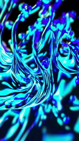 salpicaduras de líquido abstractas