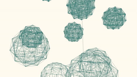 la red intrincada una representación visual de nodos interconectados en tres dimensiones