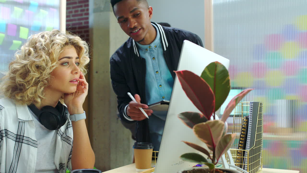 Business people training, creative planning