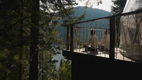 couple discovers path to inner peace. sister and brother immerse in morning meditation embracing tranquility of sunrise finding solace in shared practice