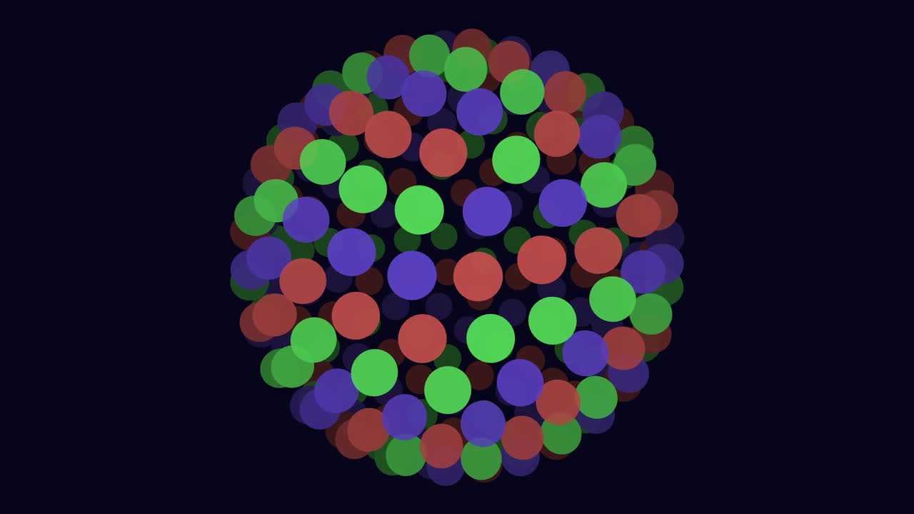 A circular pattern of colored dots in the image creates a visually captivating display. The purpose or significance behind the arrangement remains unclear