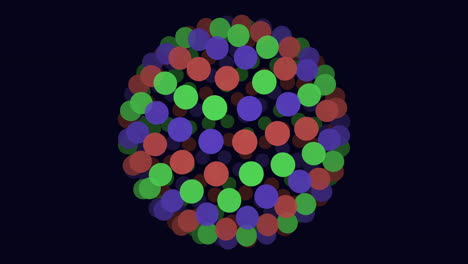 a circular pattern of colored dots in the image creates a visually captivating display. the purpose or significance behind the arrangement remains unclear
