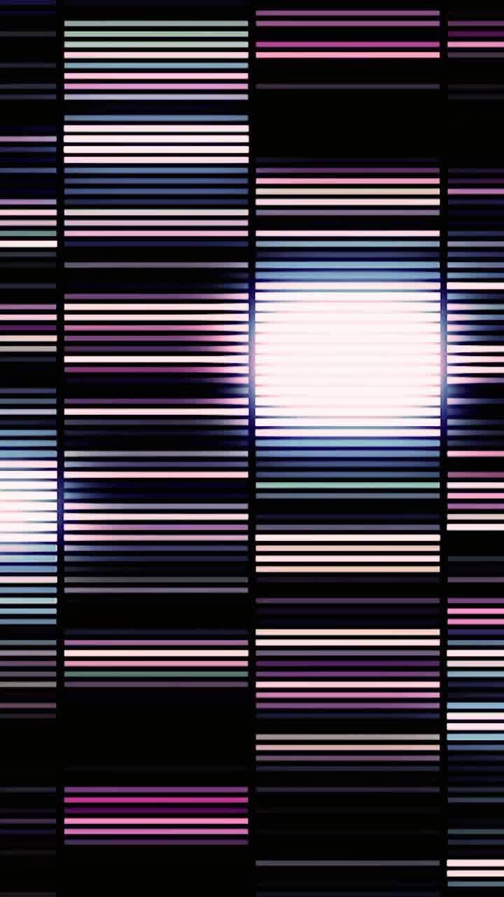 Abstract Digital Horizontal Lines Glitching and Shifting