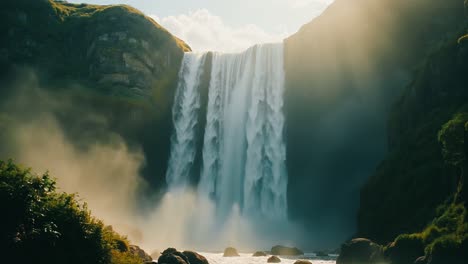 la majestuosa cascada en islandia