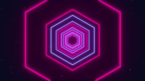 4k fondo abstracto de brillo de neón color de línea en movimiento arte de bucle de fondo