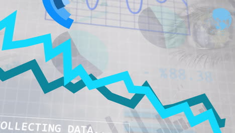 Animation-Der-Statistischen-Datenverarbeitung-Vor-Nahaufnahme-Eines-Weiblichen-Auges