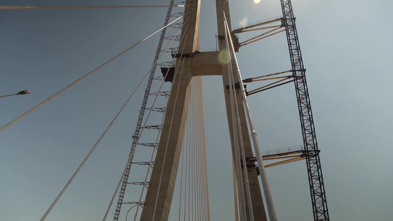 The longest river-crossing bridge in Malaysia,replaced the long-running Sebuyau-Triso ferry service and also reduces travel time for those on the coastal road network,Sarawak,Malaysia.
