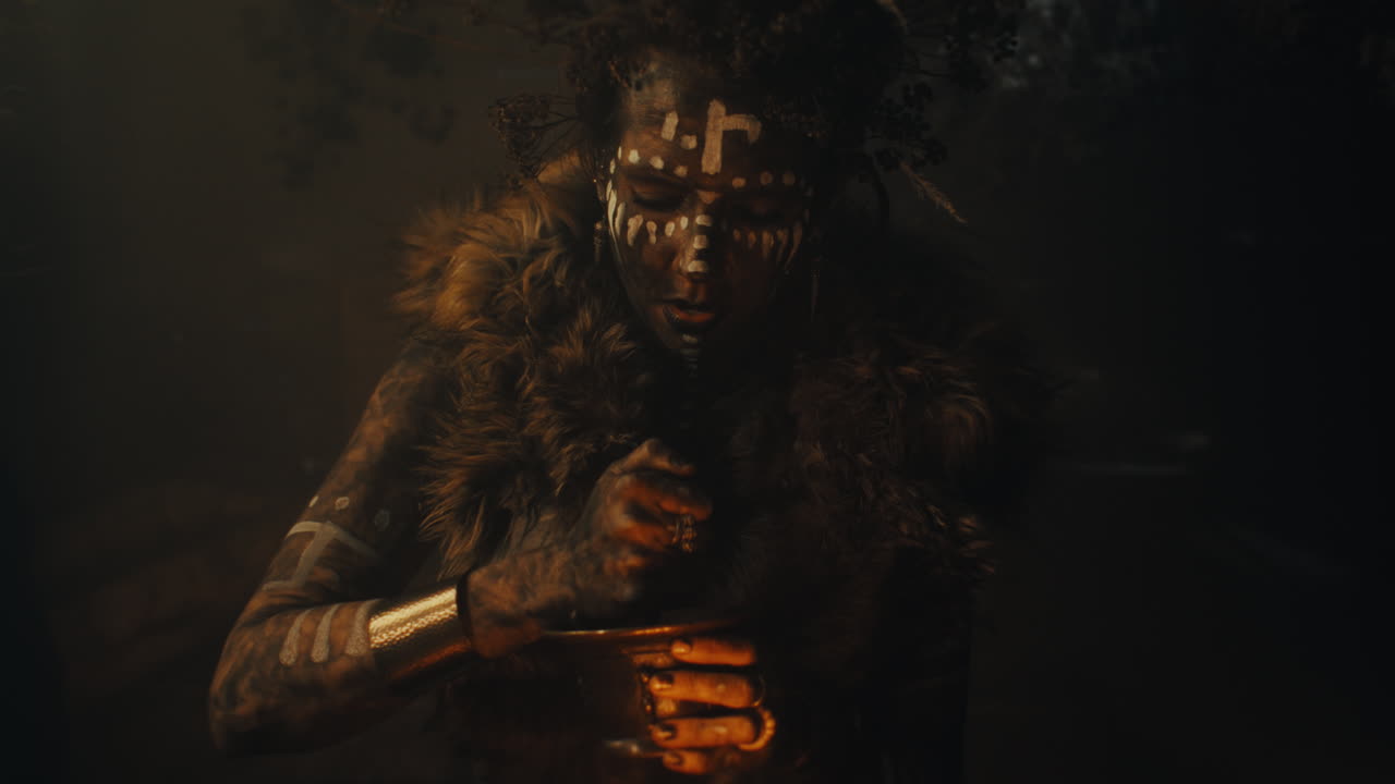 A witch in an old magical hut cast a curse