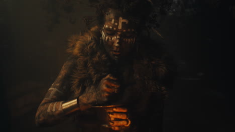 a witch in an old magical hut cast a curse