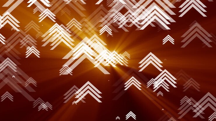 Abstract background with glowing white triangles