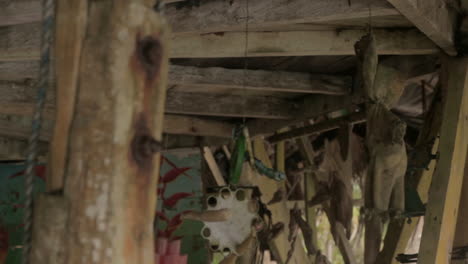 freaky decorative waste at hermit's house in the darien gap - colombia