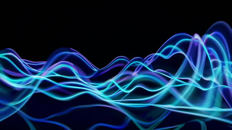 Le onde luminose astratte