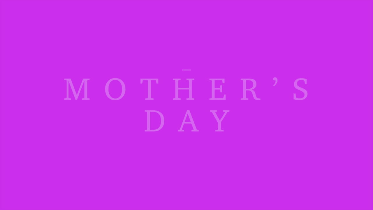 Modern Mothers Day text on fashion purple gradient