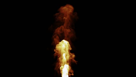 diseño de fuego en fondo negro. tamaño 4k loopable.