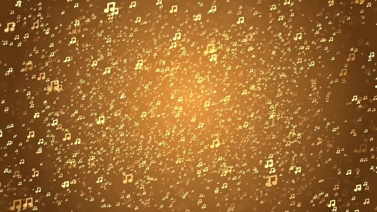 Sheet music with notes in motion loop vintage animation notes flow over musical lines symbolizes the