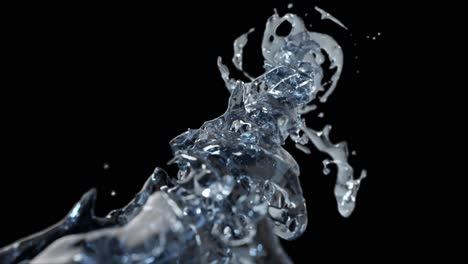 water splash and liquid simulation