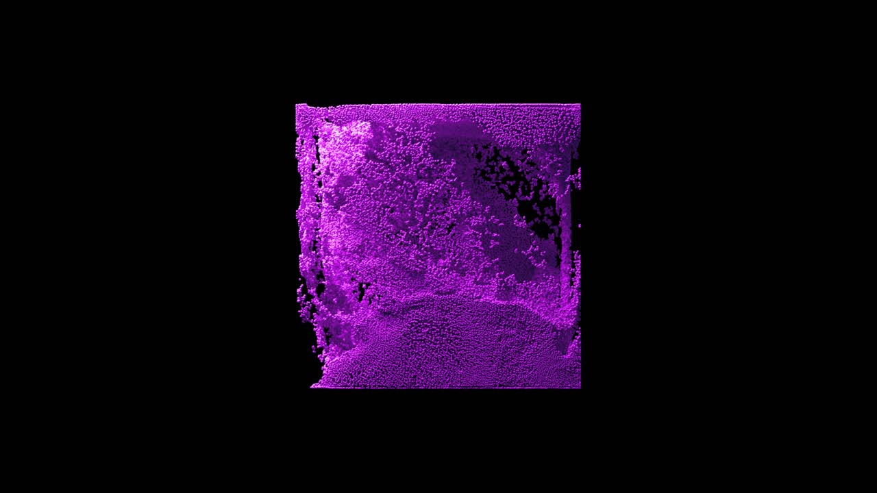 dinámica de fluidos cuadrados abstractos púrpura