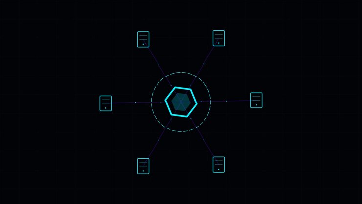 Digital Network Hub Connecting Multiple Server Nodes