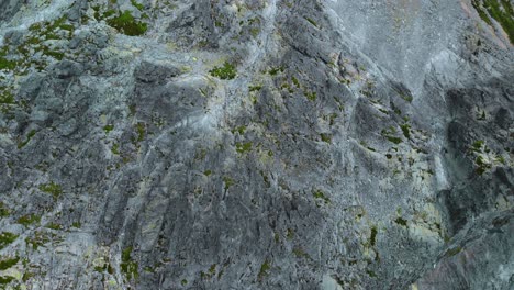 aerial topdown of epic mountain landscape