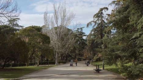 beautiful recreation area in madrid - the west park called parque del oeste