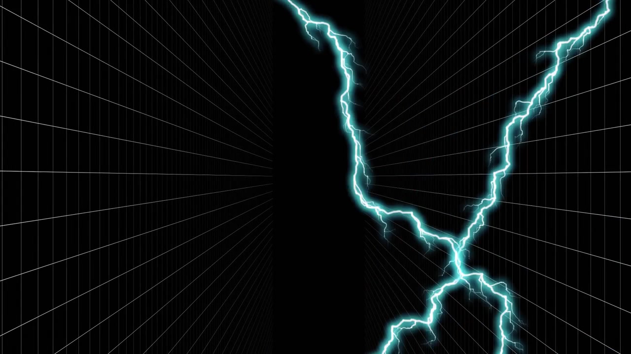 Lightning and square pattern
