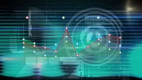 Animation-of-statistics,-scope-scanning-with-network-of-connections