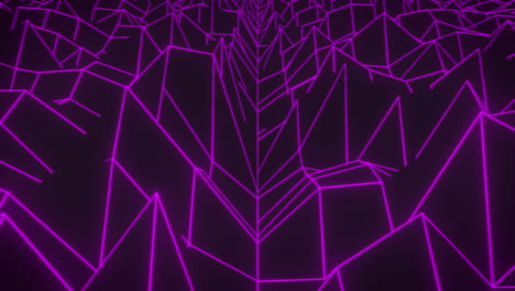 animación del texto de venta flash sobre el terreno digital púrpura