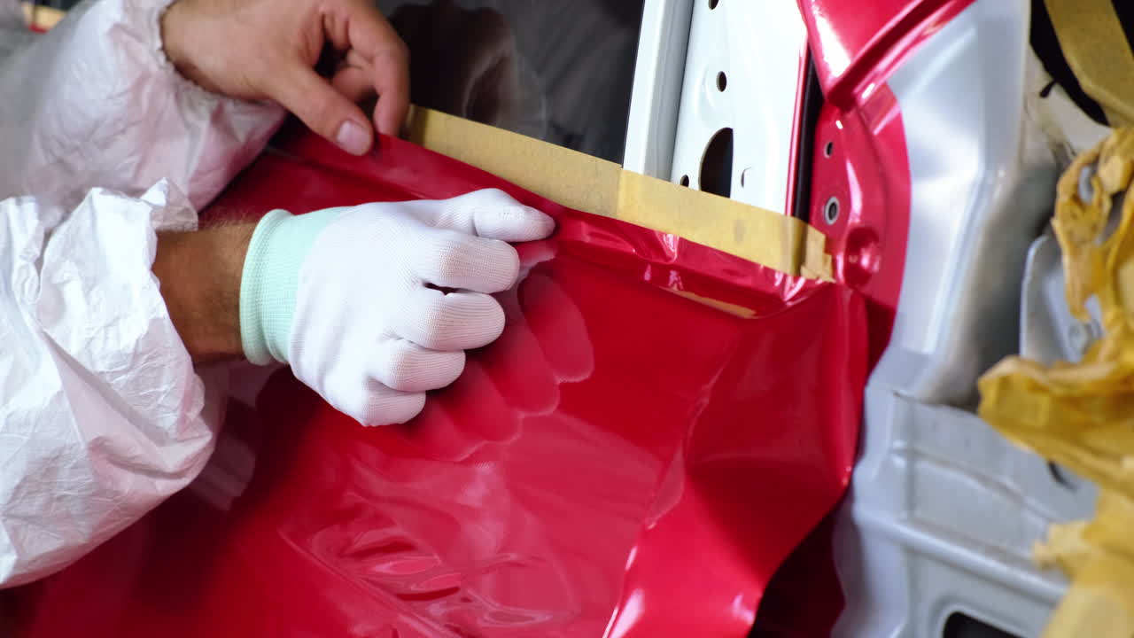 자동차 문 포장