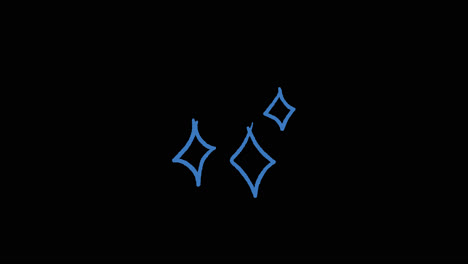 tres diamantes azules
