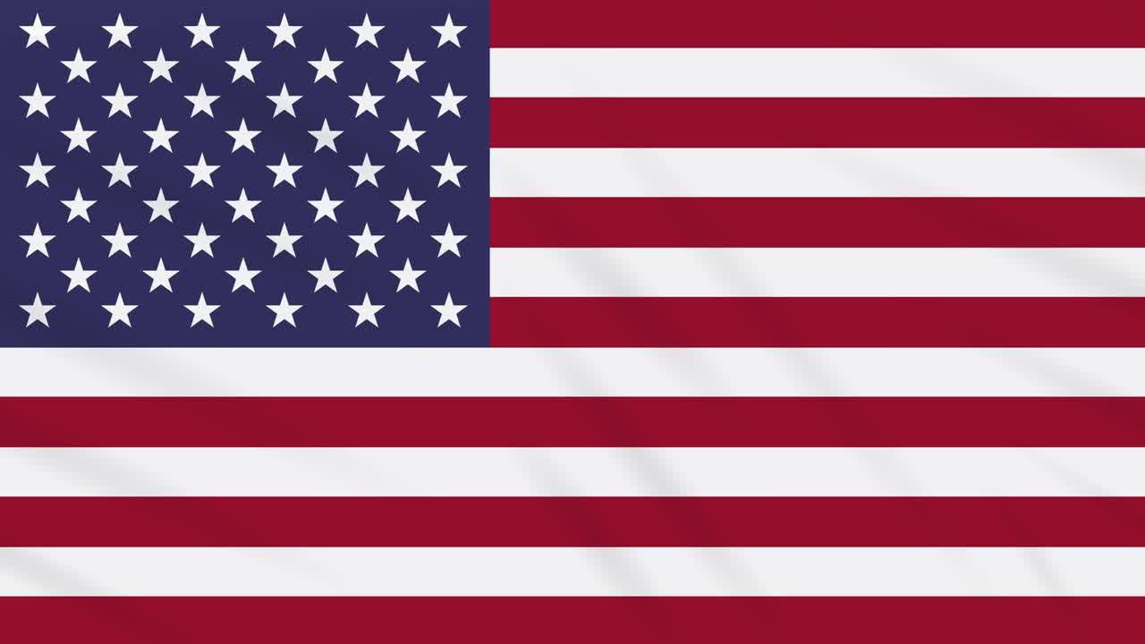 la bandera de los estados unidos ondeando tela, bucle de fondo