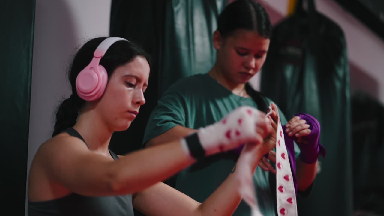 Women Boxing at the Gym